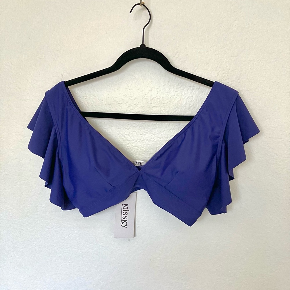 Missky Navy Butterfly Top Bikini
